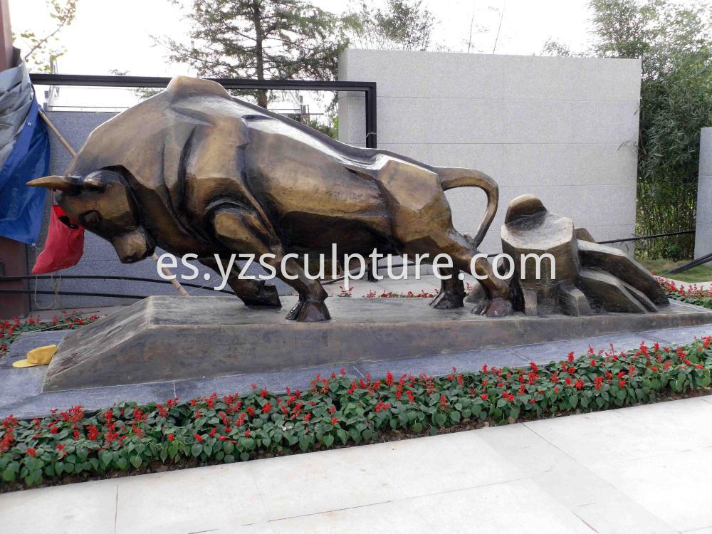 Bronze Bull Sculpture 